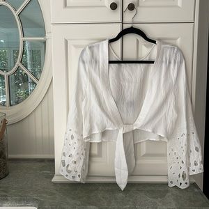 A linen blouse